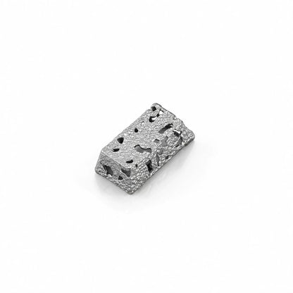 Hollow corrosion design, metal copper personalized keycaps, non-ferrous metal creative mechanical keyboard keycaps, computer desktop with decorative keycaps