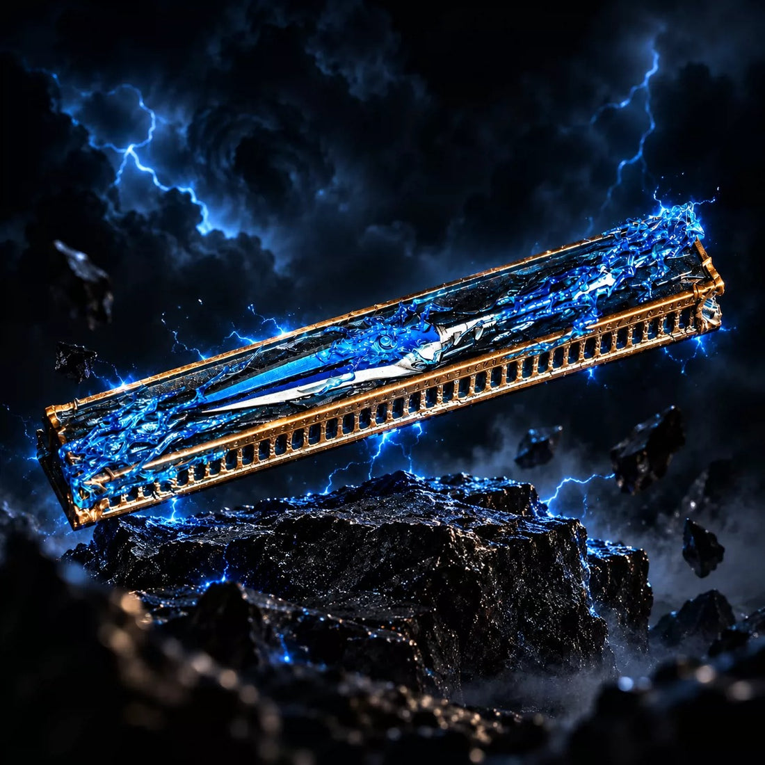 World of Warcraft, Thunderfury,Blessed Blade of the Windseeker 6.25U Spacebar Metal Personalized Keycaps, Metal Keycaps, Anime and Game Culture Creative Keycaps, Mechanical Keyboard Decorative Keycaps