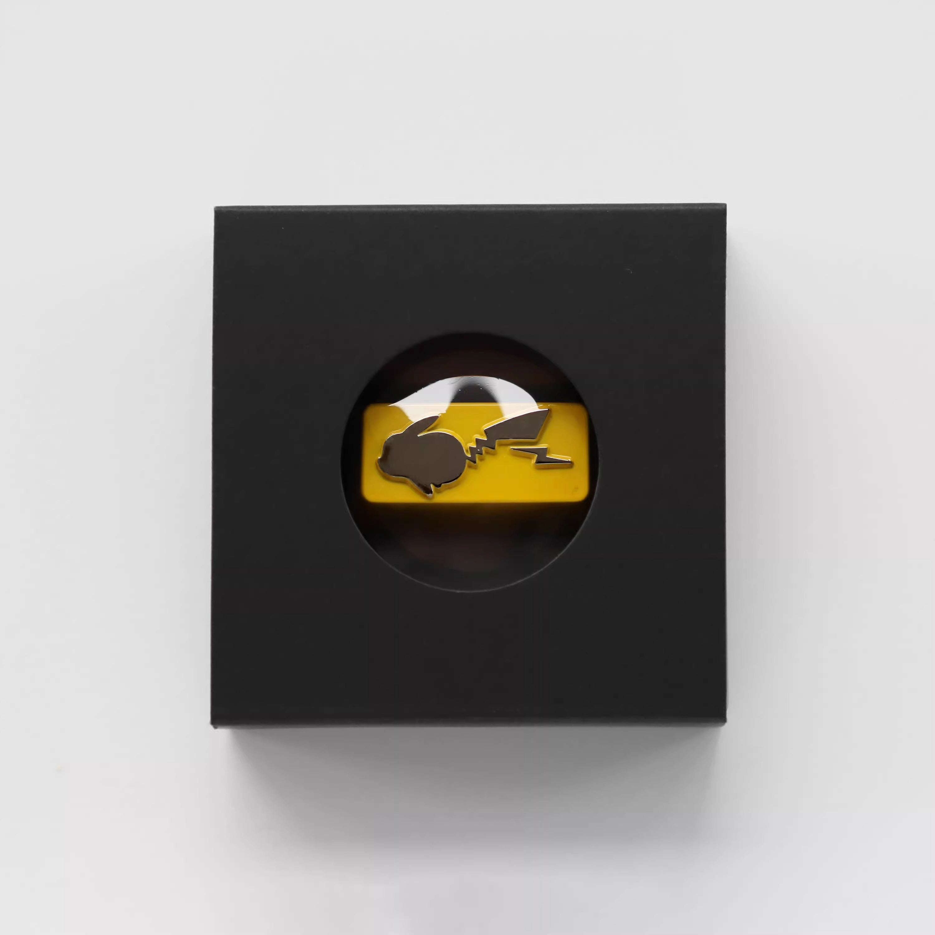 Pok é mon Metal Series, Pikachu, 2U Backspace Key Metal Personalized Keycaps, Anime Peripheral Products Mechanical Keyboard Creative Keycaps