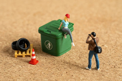 Environmentally friendly trash can personalized keycaps, creative pranks, funny and innovative design decorative keycaps, mechanical keyboard art installation keycaps