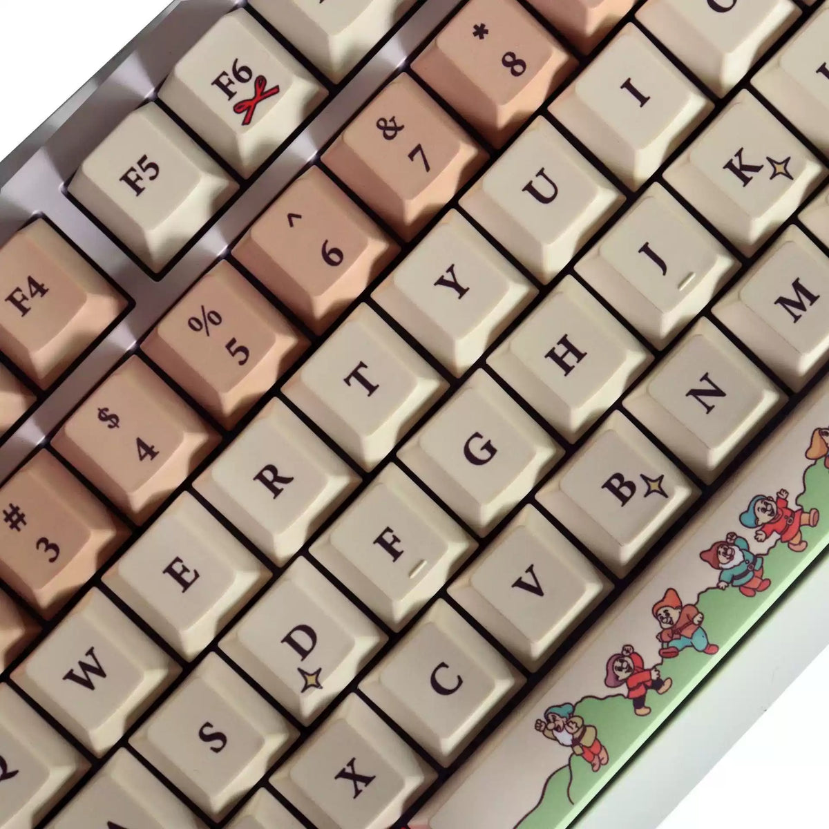 Kind end hausm ä rchen theme, PBT material, sublimation, fairy tale Anime games Personalized keycap set, original factory height mechanical keyboard decorative keycap set，anime keycap set suitable for 61/64/68/75/84/87/104 Key Mechanical Keyboard
