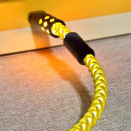 Basic overall luminous single-crystal copper mechanical keyboard customized manual data cable, luminous data cable