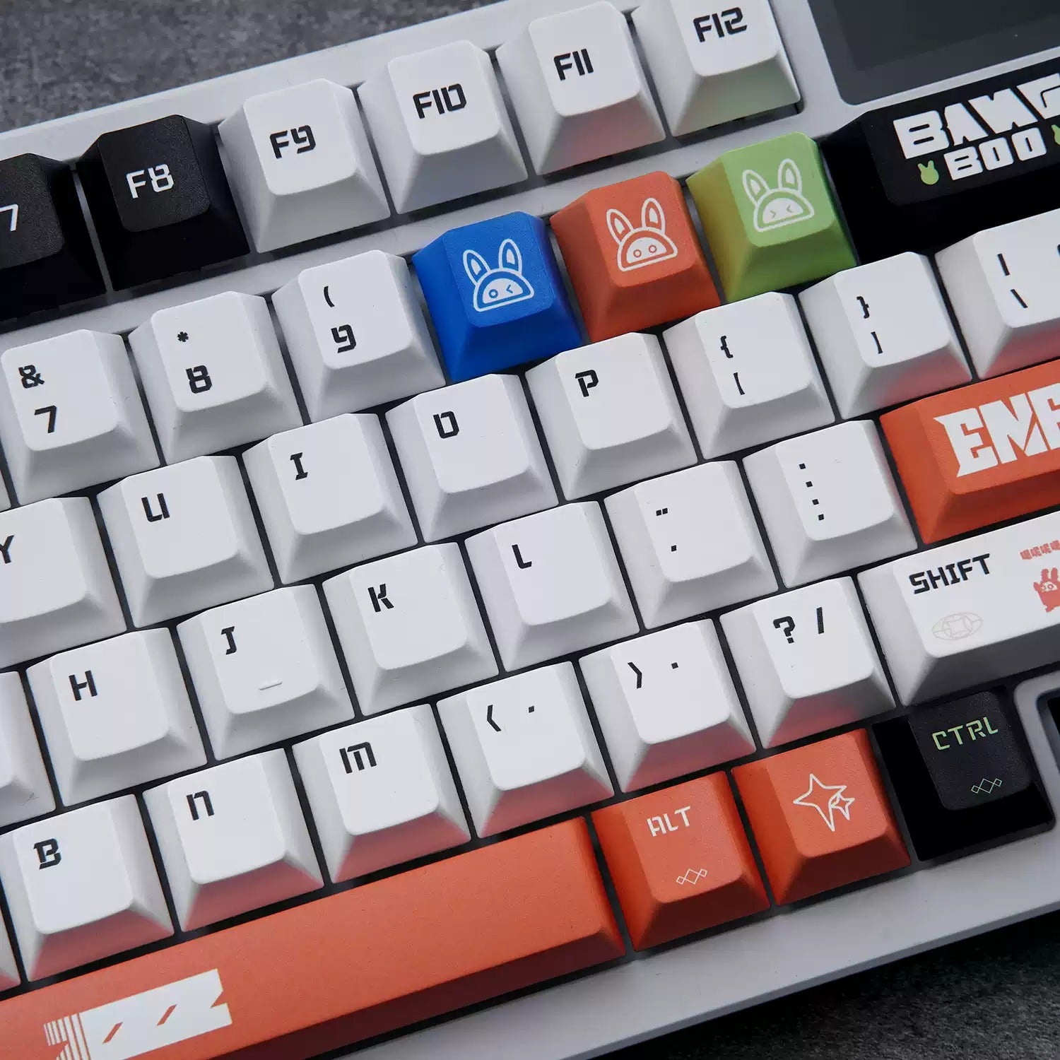 Zenless Zone Zero series, Bangboo themed PBT material personalized keycap set, anime and games cultural creative decoration keycap set, compatible with 61/64/68/75/84/87/104 mechanical keyboard