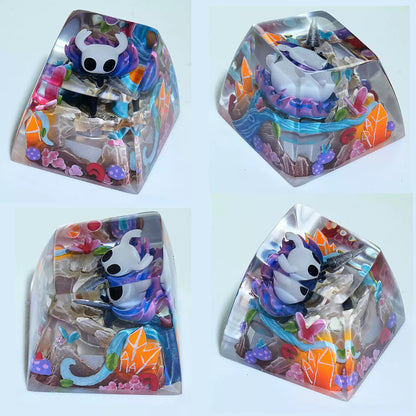 The Hollow Knight，Crystal drops of glue seals, resin personalized keycaps, anime game artisankeycaps