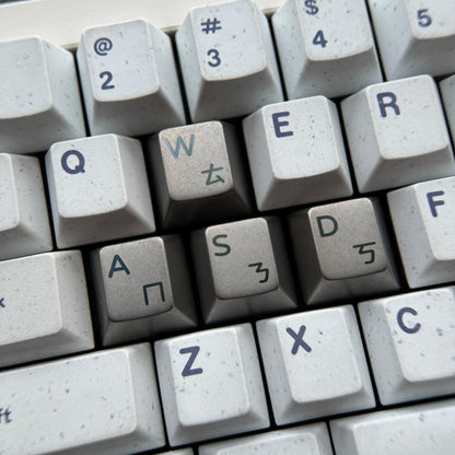 WASD Stone washing process titanium alloy  personalized keycaps, FPS game keys wear-resistant and scratch resistant titanium alloy mechanical keyboard decorative function keycaps