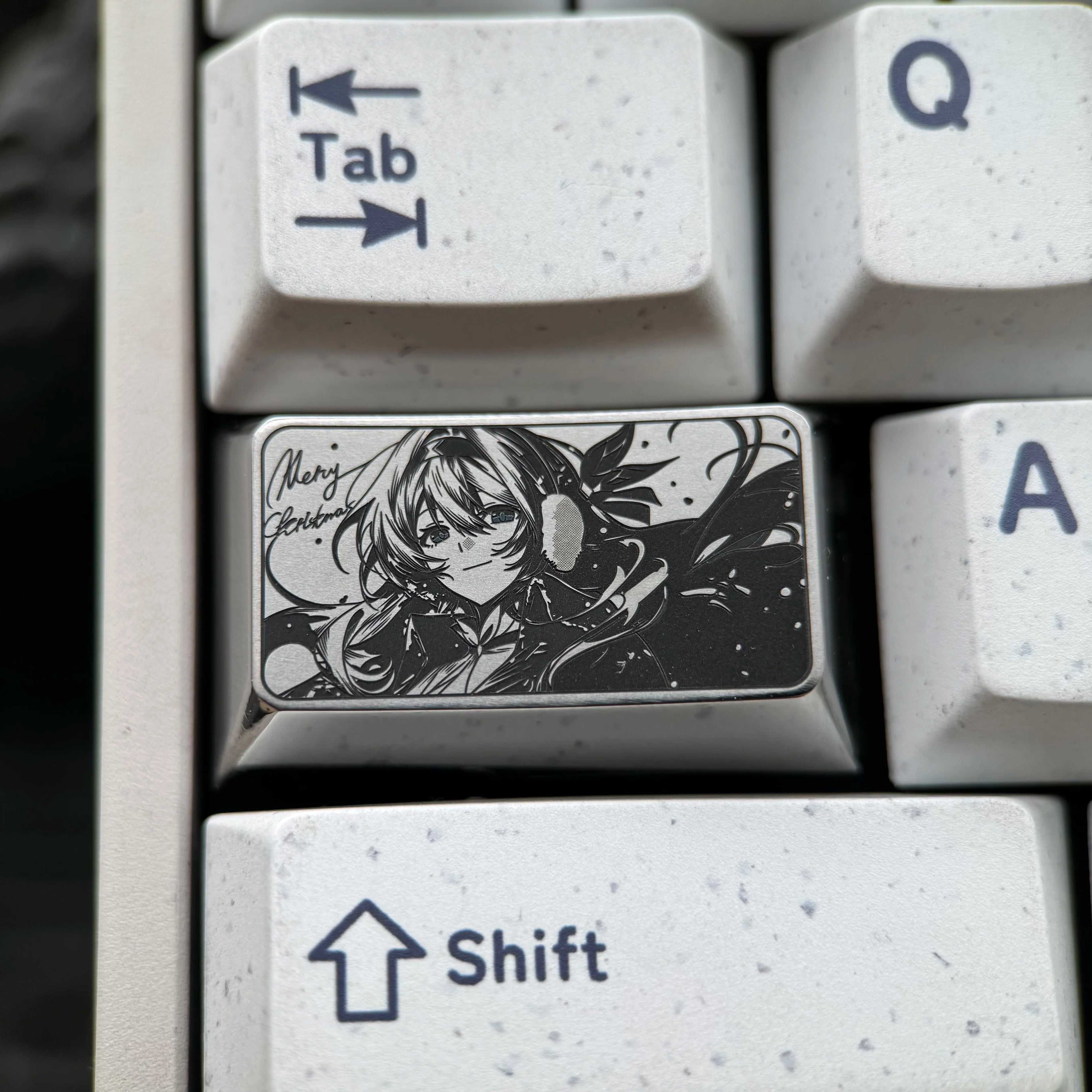Honkai: Star Rail, Firefly, 1.5U/1.75U titanium alloy precision carved personalized keycaps, anime and game culture creative mechanical keyboard art decorative keycaps