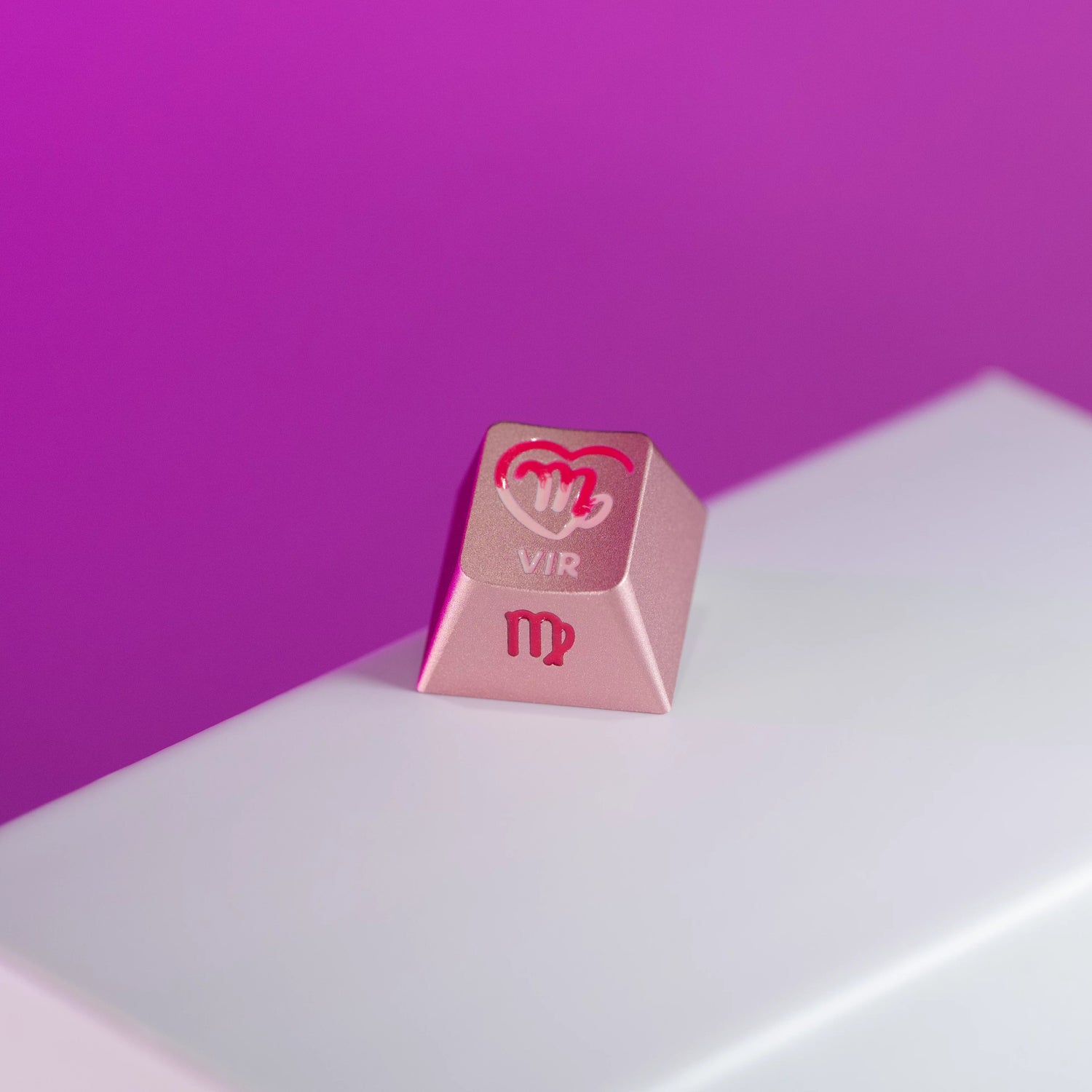 Twelve zodiac signs, aluminum alloy CNC metal anode personalized keycaps, mechanical keyboard decorative keycaps
