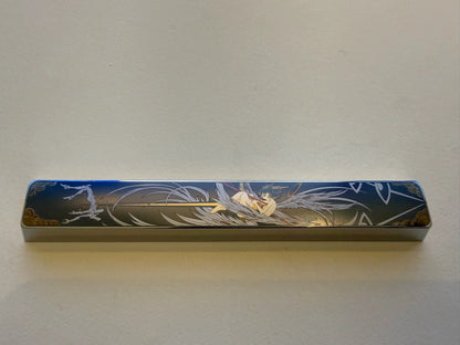 EVA Theme Asuka/ Ayanami Rei，Spear of Longinus 6.25 U Titanium Spacebar, Anime and Game Culture Creative Keycaps, Mechanical Keyboard Decorative Keycaps