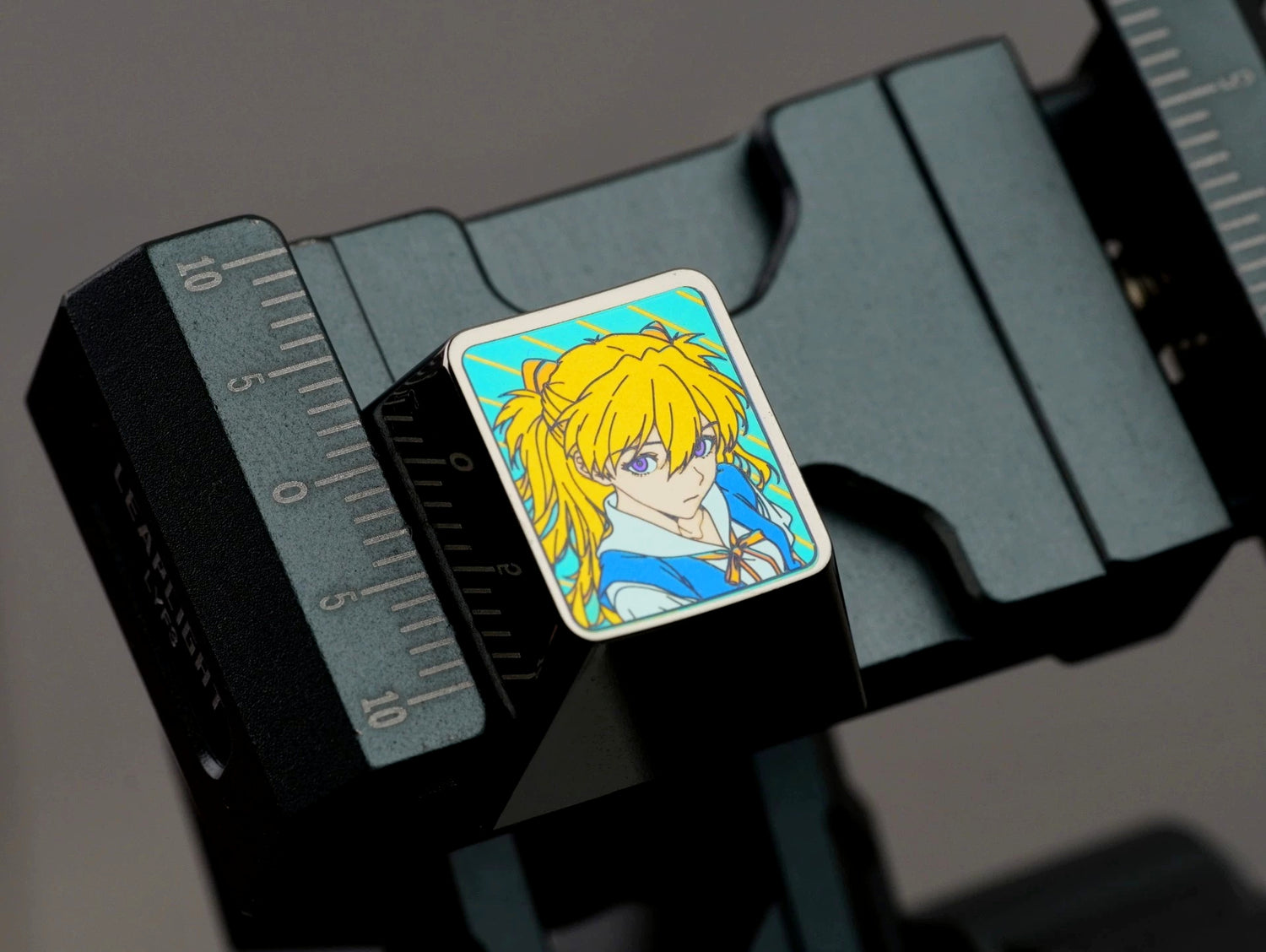 EVA series, 5 female character themed design options available, 1 U titanium alloy personalized keycaps, anime and game culture creative mechanical keyboard decorative keycaps.