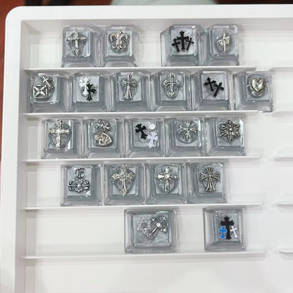 Gothic style, CH crystal resin added keycaps, mechanical keyboard decorated with personalized keycaps