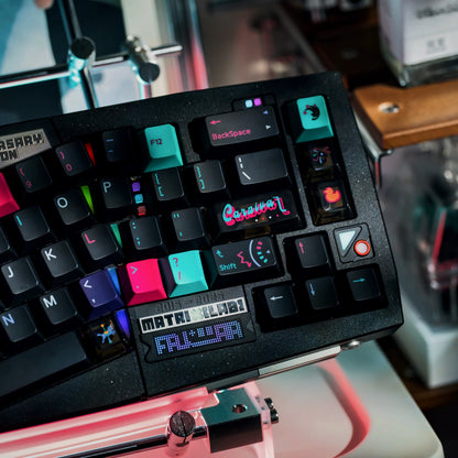 Carnival Ceremony themed design, creative keycap set, PBT material personalized keycap set, mechanical keyboard replacement decorative keycaps, compatible with 61/64/68/75/84/87/104 key mechanical keyboard