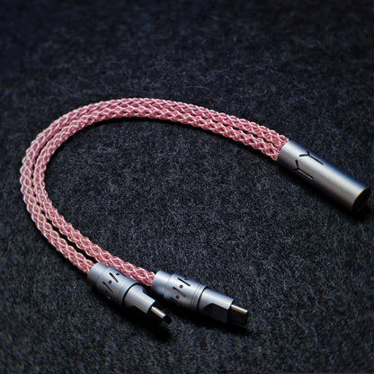 Separate one to two aviation plug data cable, dual 8K return rate single crystal copper mechanical custom manual data cable