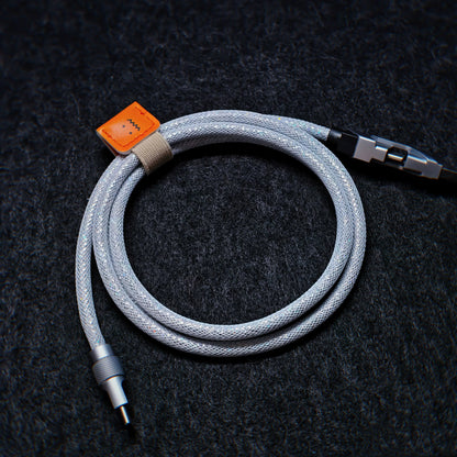 Separate one to two aviation plug data cable, dual 8K return rate single crystal copper mechanical custom manual data cable