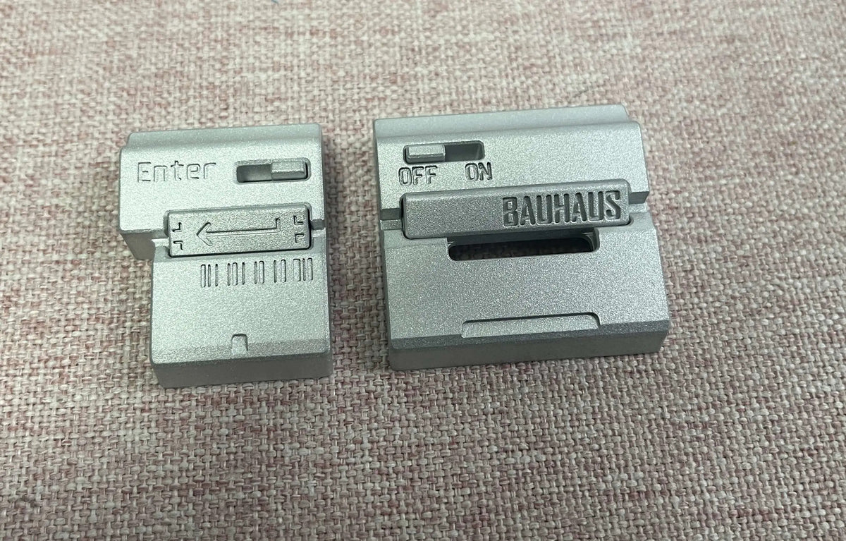 Bauhaus metal keycaps personalized keycaps, 7 ISO/ return key/4U  cultural creative keycaps, mechanical keyboard art decorative keycaps