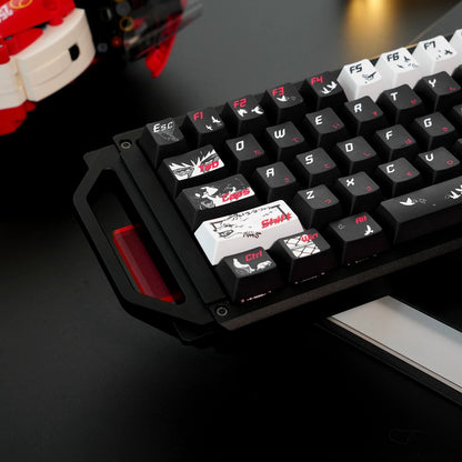 MEGALO BOX theme, PBT material personalized keycaps, mechanical keyboard replacement keycap set, anime and game cultural and creative keycaps set, Compatible with 61/64/68/75/84/87/104 Key Mechanical Keyboard Keycap Set