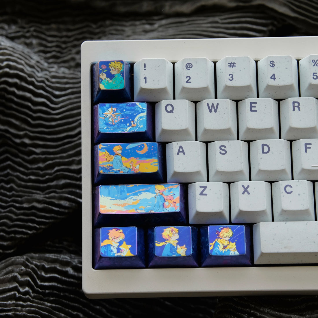The Little Prince theme, titanium alloy large key combination set, fairy tale anime romantic theme design personalized keycaps