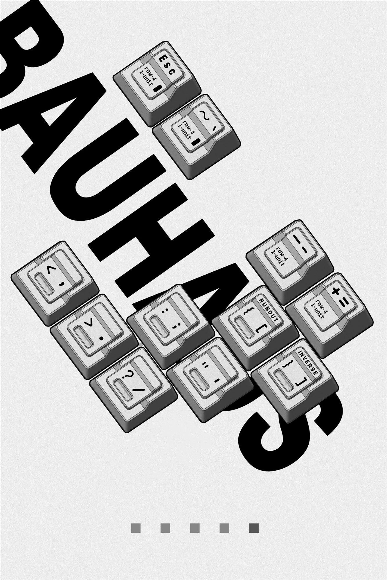 Bauhaus， Sandwich structure metal CNC aluminum alloy+electrostatic powder coating, metal design, mechanical keyboard decoration, personalized keycaps
