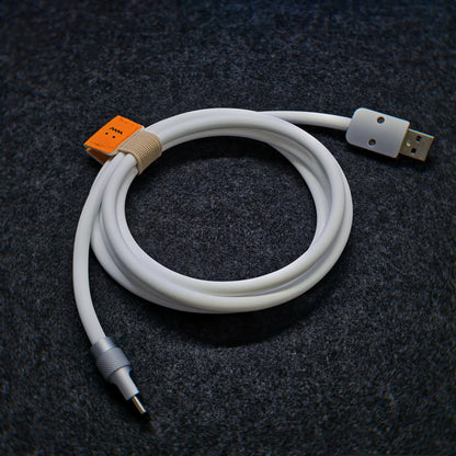 Pure copper core genuine skin friendly silicone aviation plug plug HUB cable, keyboard connection cable 8K return rate e-sports game keyboard data cable Type-C-Type-C