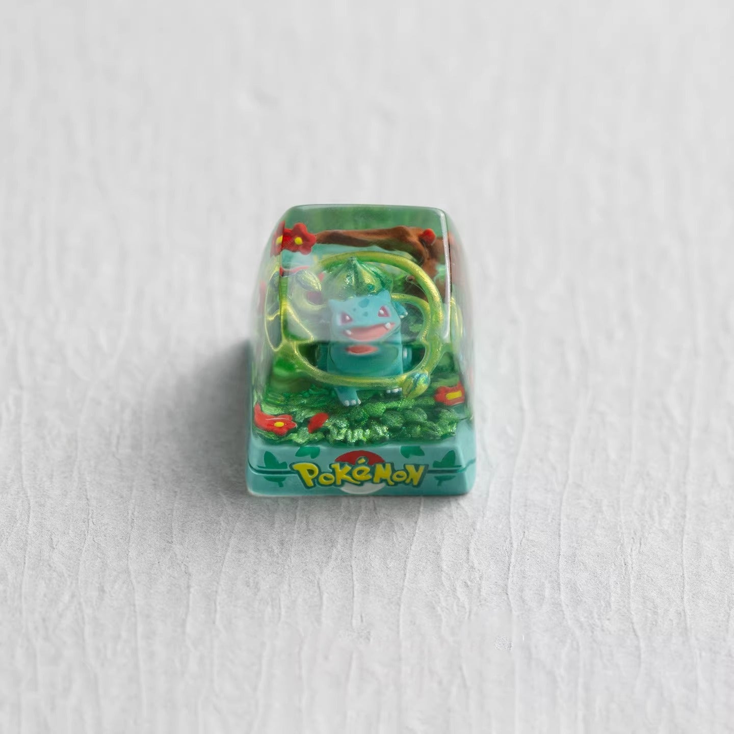 Pok é mon themed crystal dropper personalized keycaps, anime creative culture peripheral mechanical keyboard decorative keycaps