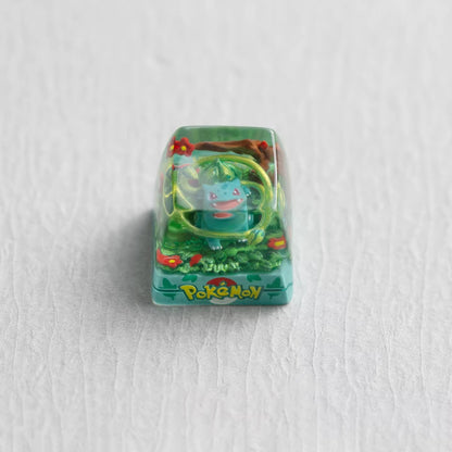 Pok é mon themed crystal dropper personalized keycaps, anime creative culture peripheral mechanical keyboard decorative keycaps