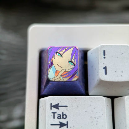 Cosmic Princess Kaguya! Theme design, 1U titanium alloy personalized keycaps, science fiction, music, fantasy mechanical keyboard decorative keycaps.