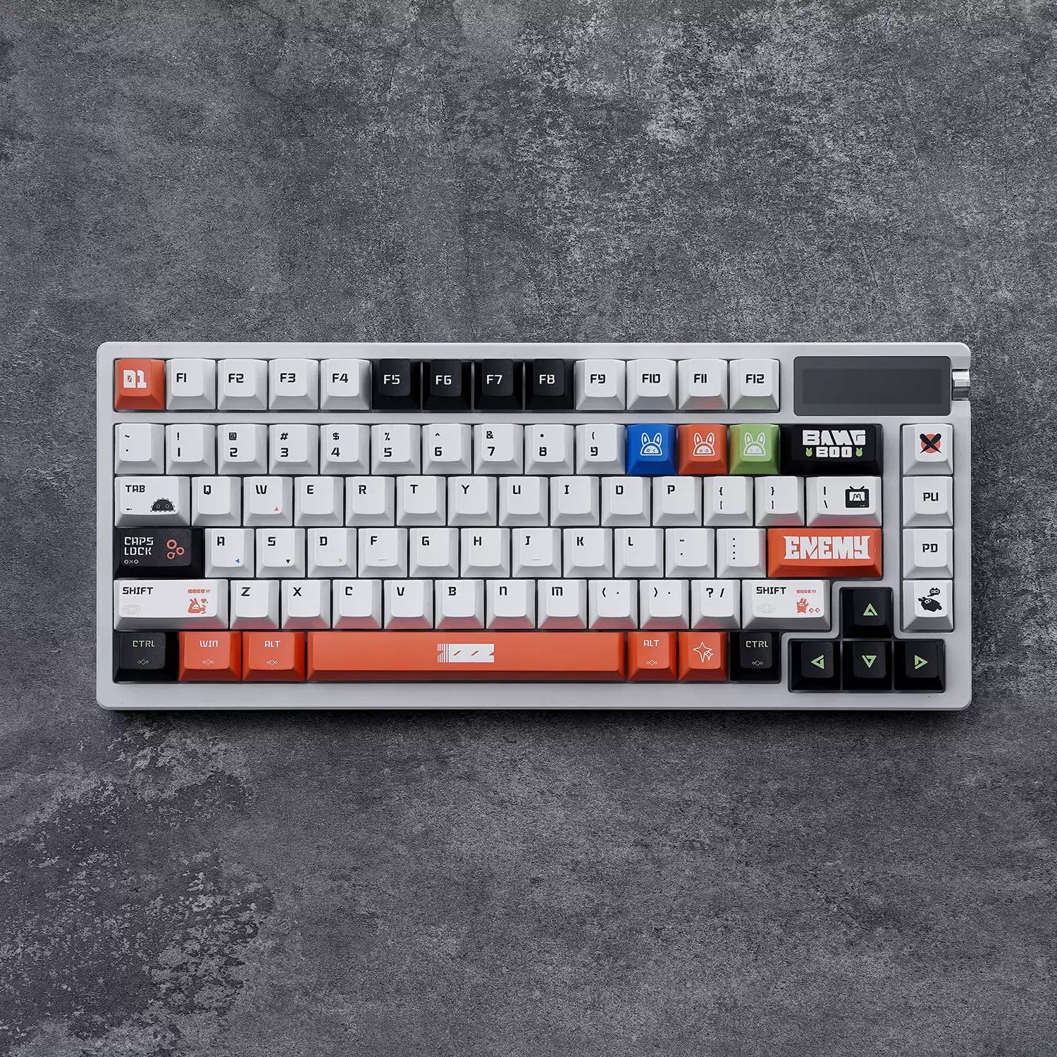 Zenless Zone Zero series, Bangboo themed PBT material personalized keycap set, anime and games cultural creative decoration keycap set, compatible with 61/64/68/75/84/87/104 mechanical keyboard
