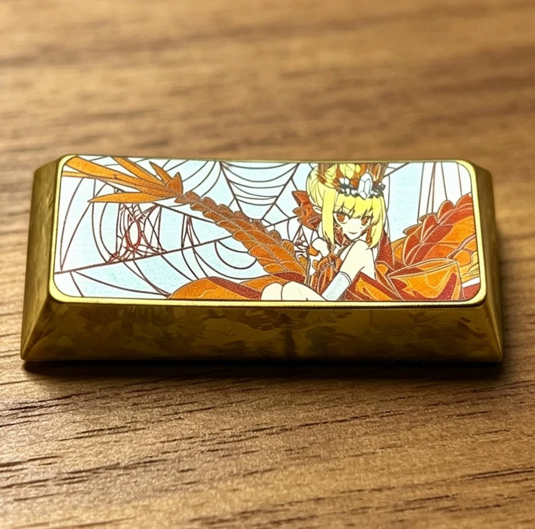 Fate/EXTRA，Nero Claudius Caesar Augustus Germanicus，2.25 U Titanium alloy personalized keycaps, anime and game cultural creative keycaps, mechanical keyboard decorative keycaps