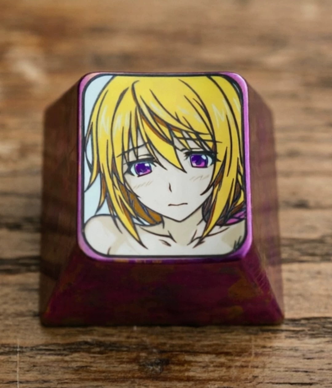 Mobile Suit Gundam SEED DESTINY，Stellar Loussier1U titanium alloy personalized keycaps, anime and game cultural creative keycaps, mechanical keyboard decorative keycaps