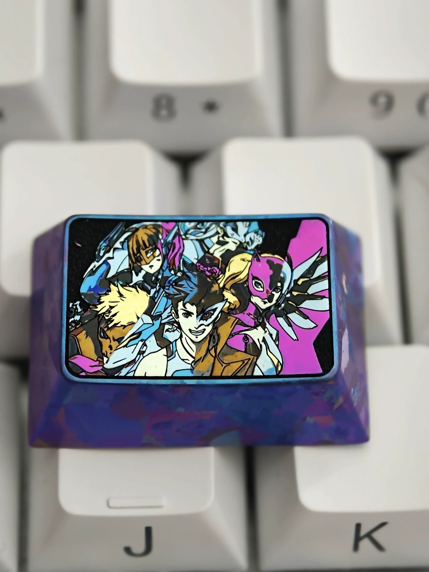 PERSONA5, P5，1.5U titanium alloy personalized keycaps, anime and game culture creative art keycaps, mechanical keyboard decorative keycaps