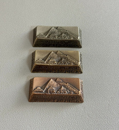 Ancient Egyptian pyramids antique antique bronze personalized keycaps, 2.25U return key cultural creative keycaps, mechanical keyboard art decorative keycaps