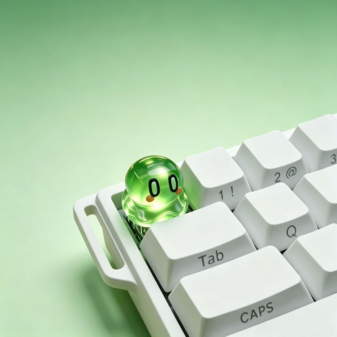Roco Kingdom， Transparent jelly crystal resin personalized keycaps, anime and game cultural creative keycaps, mechanical keyboard decorative keycaps