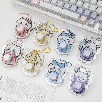 Fun decompression toys, keychain keys, mechanical keyboard switch tester, 3D printing material creative cultural products, mechanical keyboard peripheral toys, personalized keycap keys.