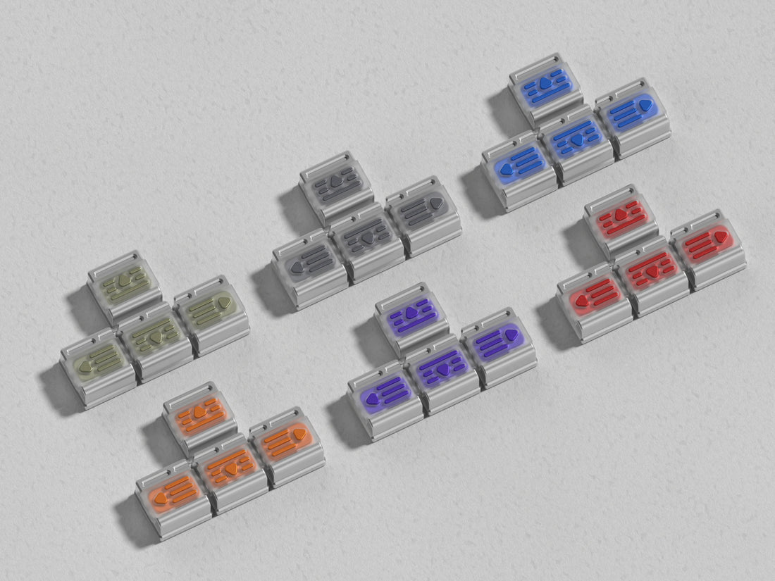 Aluminum alloy metal anode+acrylic directional arrow personalized keycaps, metal art retro keycaps, aluminum alloy version set of 4, mechanical keyboard decorative keycaps