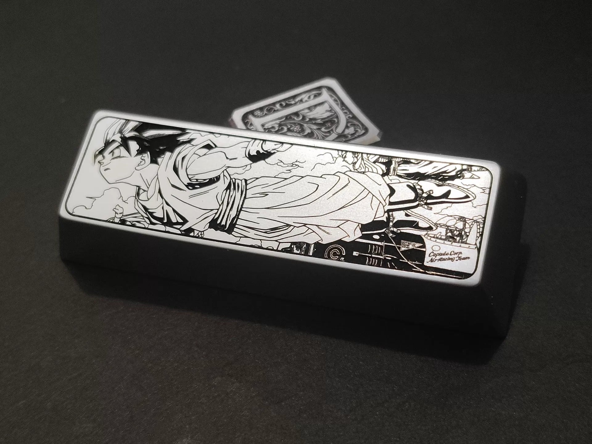 Dragon Ball series, Son Goku/Kakarotto, 2.75U shift personalized keycaps, aluminum/titanium alloy decorative keycaps, anime game metal anime keycaps
