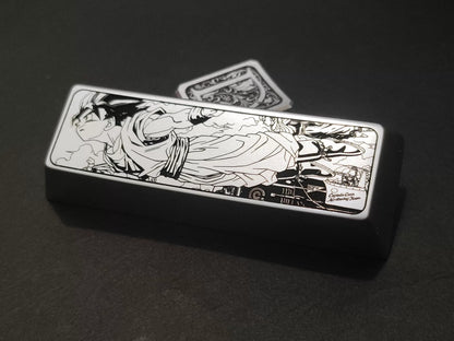 Dragon Ball series, Son Goku/Kakarotto, 2.75U shift personalized keycaps, aluminum/titanium alloy decorative keycaps, anime game metal anime keycaps