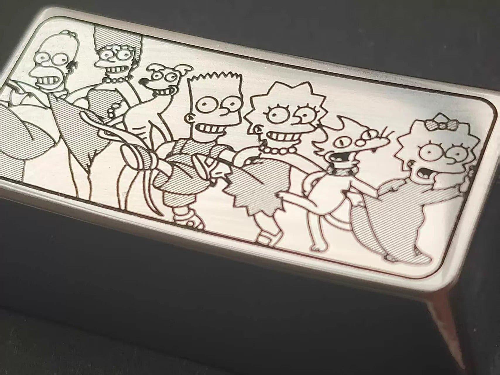The Simpsons Theme Design, 2U Backspace Key Metal Personalized Keycap, Zinc/Titanium Alloy Optional, Anime Game Creative Metal Decorative Keycap