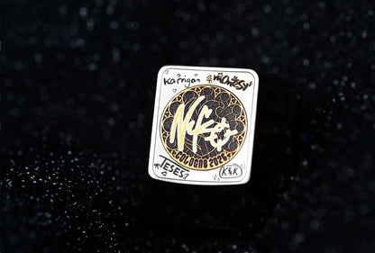 CS2 CSGO Falcons Nikko Signature, 1U Titanium Alloy Gold Plated Personalized Keycaps, FPS Game Custom Keycaps, Mechanical Keyboard Decorative Keycaps