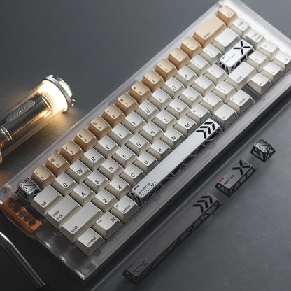 Hollow aluminum alloy CNC, enter key+space key+ESC key set, simple and unique design with personalized keycaps