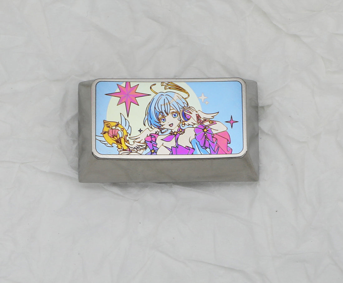 Honkai ，Robin， Titanium alloy carved keycaps, personalized keycaps, decorative keycaps